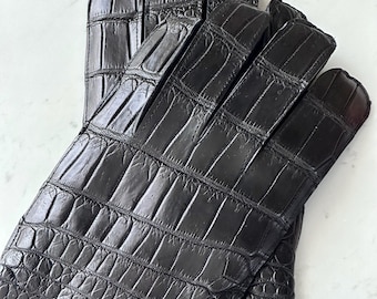 Alligator Men Gloves , Luxury Customized Gloves