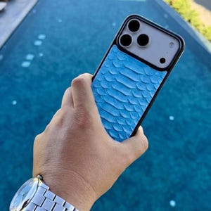 Python Snake Leather iPhone 18 17 16 Case - Free Personalized