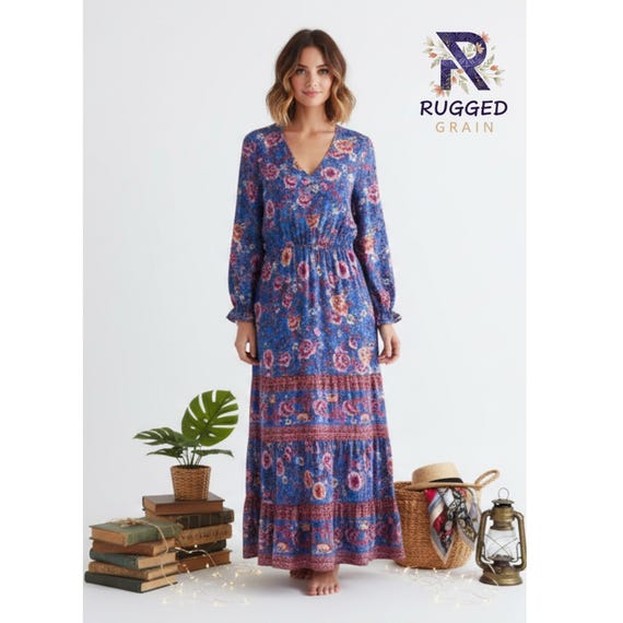 purple bohemian maxi dress Women Floral Boho V Neck Long Sleeve Summer Beach Dress summer boho maxi dress Purple Sari Faux Wrap Shoe Size:36 Long Sleeves Royal Blue 9-12 months