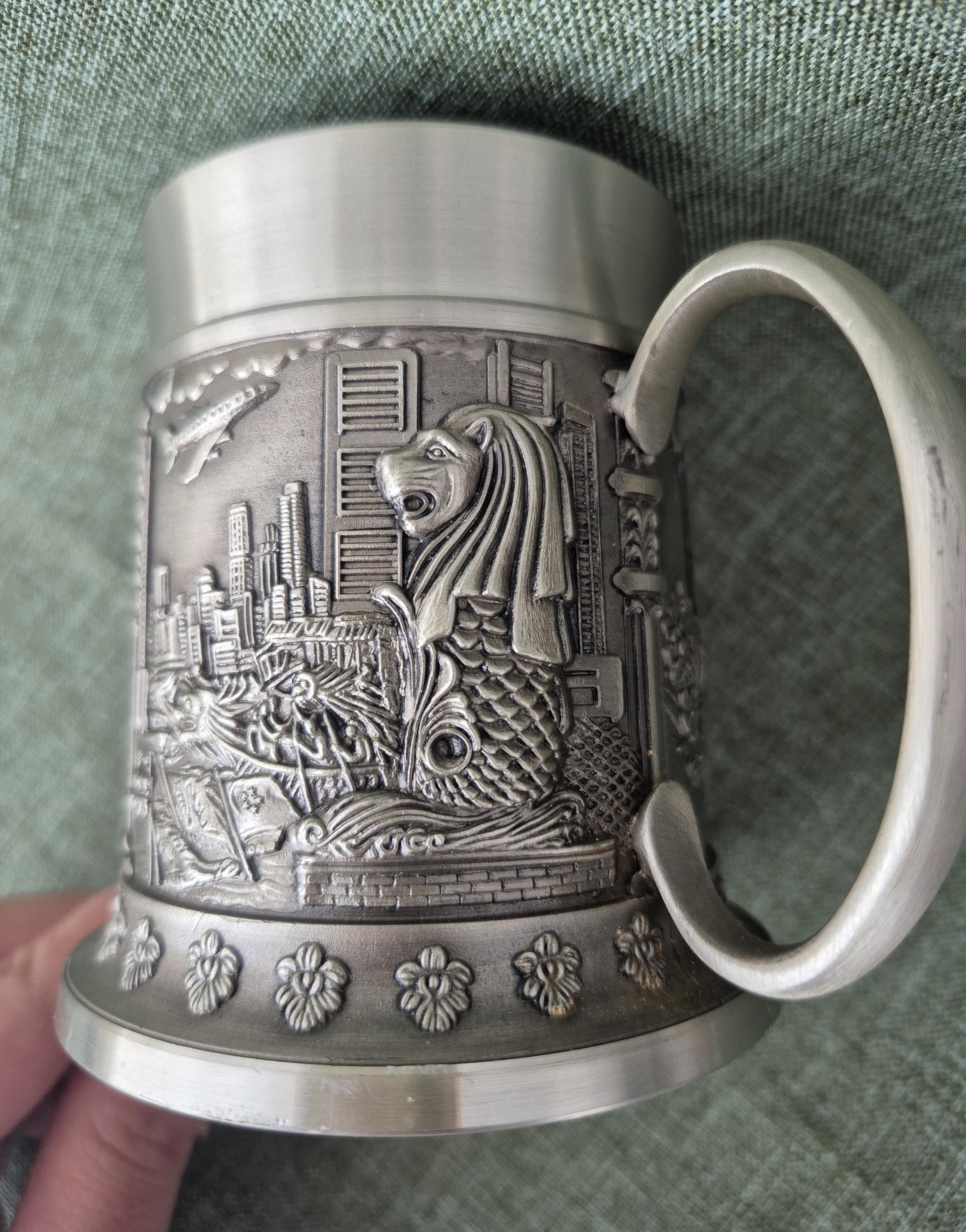 Vintage Pewter Jug Garden City Pewter Singapore, Circa 1970s–1980s
