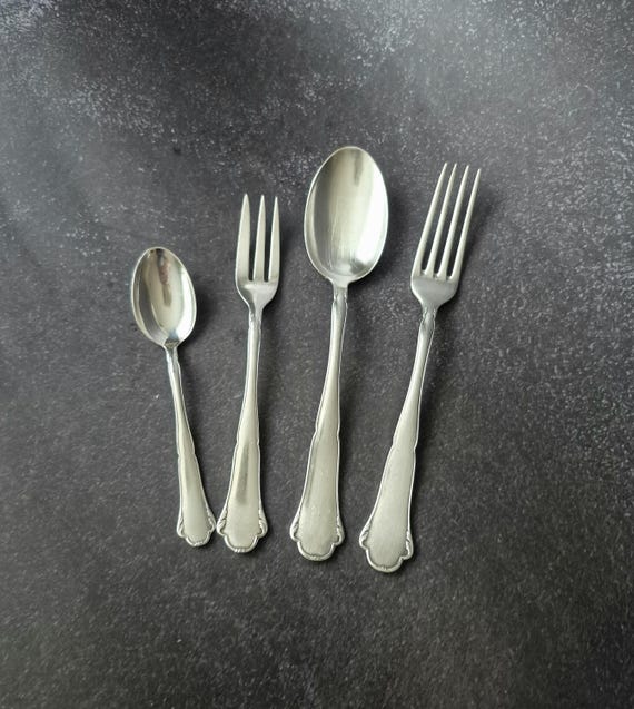 WMF 90 Silver Cutlery Set, 4-piece, Silver Plated, Vintage Cutlery
