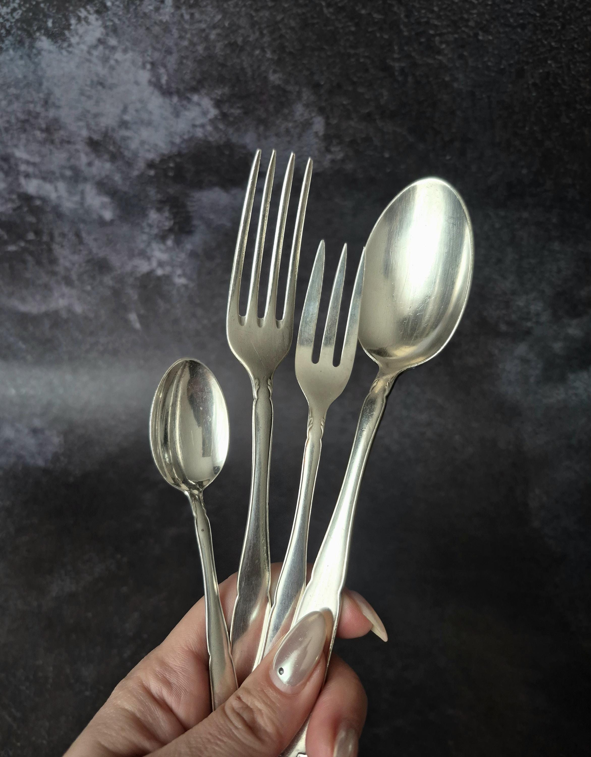 WMF 90 Silver-plated Cutlery Set Vintage 4-piece 1 Person Germany
