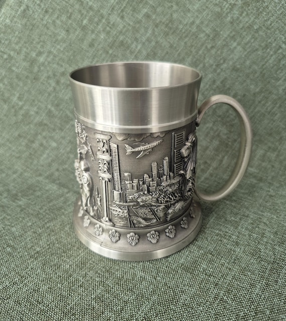 Vintage Pewter Jug Garden City Pewter Singapore, Circa 1970s–1980s