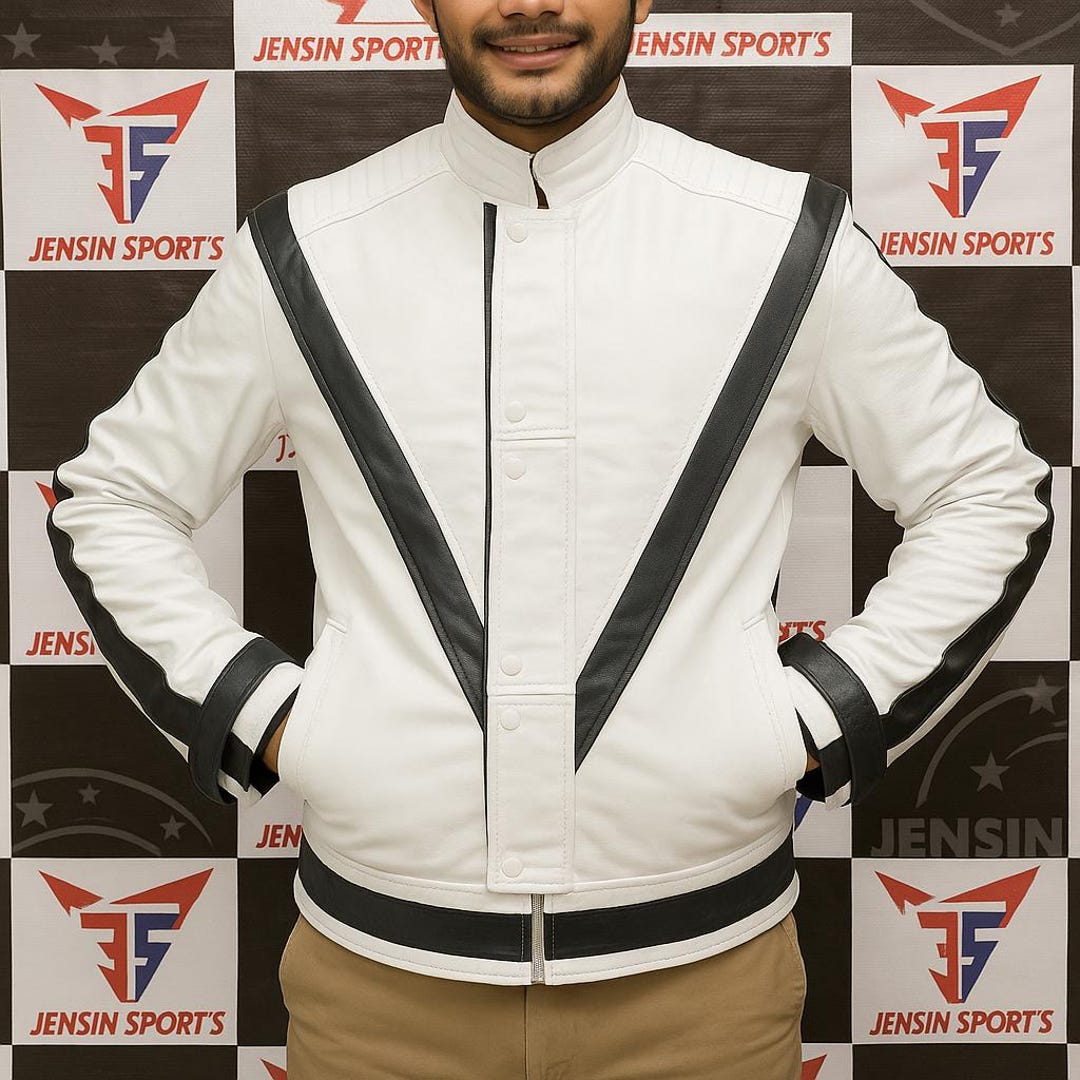 White Leather V Style Jacket For Men Thriller Michael Jackson White white-leather-v-style-jacket-for-men-thriller-michael-jackson-white