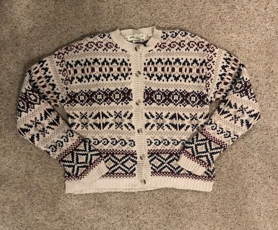 Eddie Bauer Fair Isle Cardigan