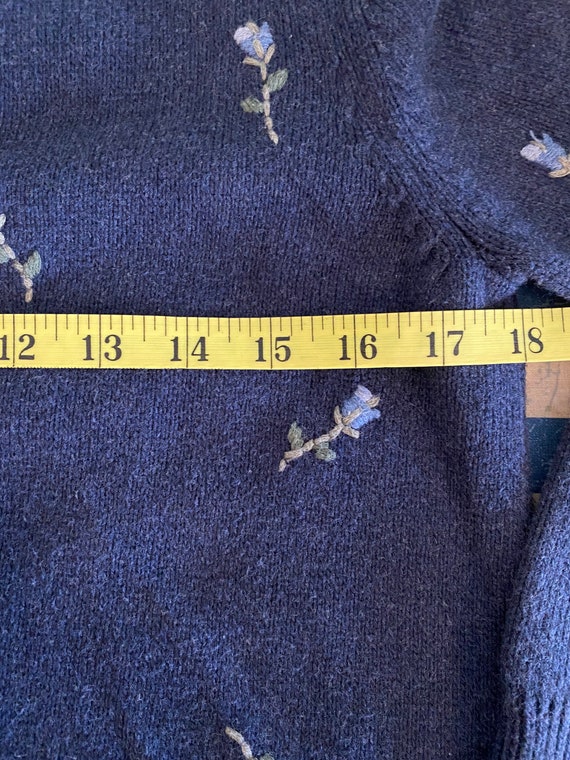 Vintage Eddie Bauer Floral Cardigan V-neck - image 4