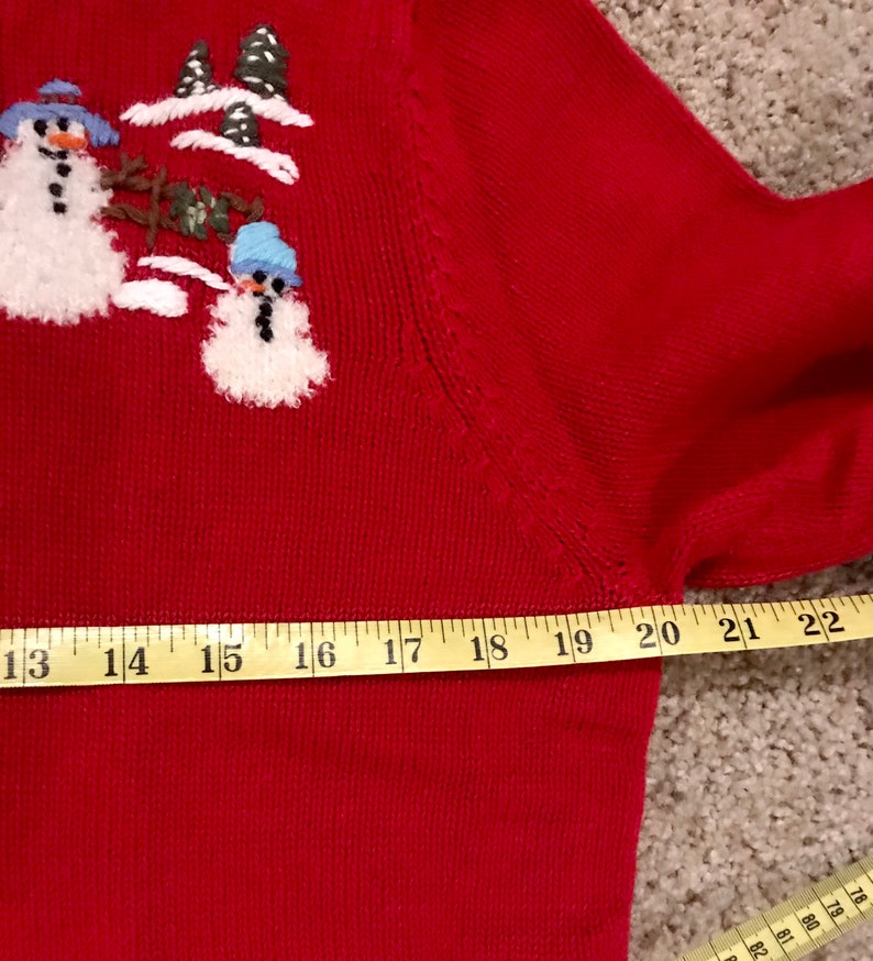 Vintage Snowman Quarter Zip Sweater