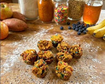 Muffins naturales para perros: ingredientes suaves y orgánicos