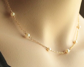 Freshwater Pearl 14kt Gold Filled Necklace