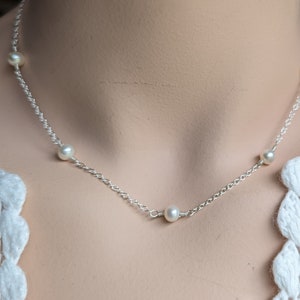 Sterling Silver and Freshwater Pearl Elegance Necklace