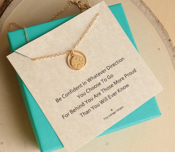 Graduation compass best sale necklace