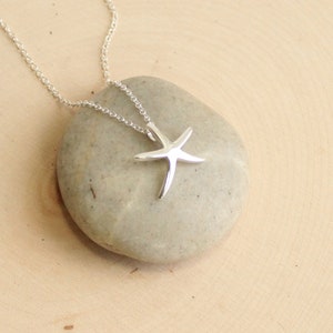 Sterling Silver Sliding Starfish Necklace image 1