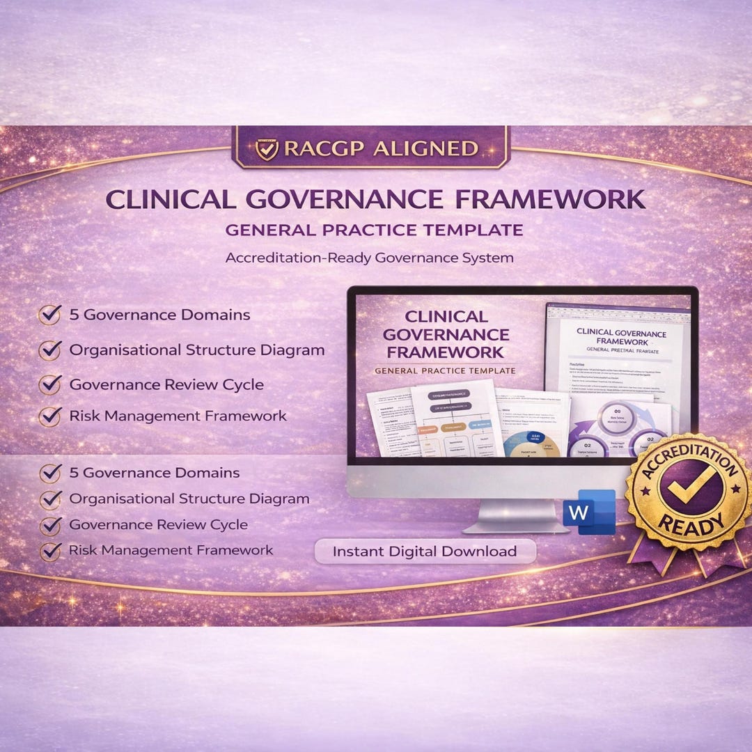 RACGP Clinical Governance Framework Template | General Practice ...