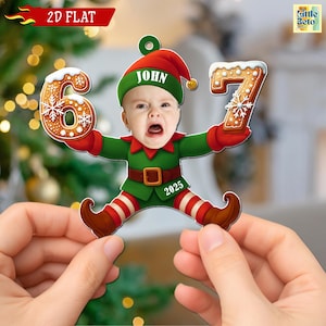 personalized 6 7 meme ornament with custom face