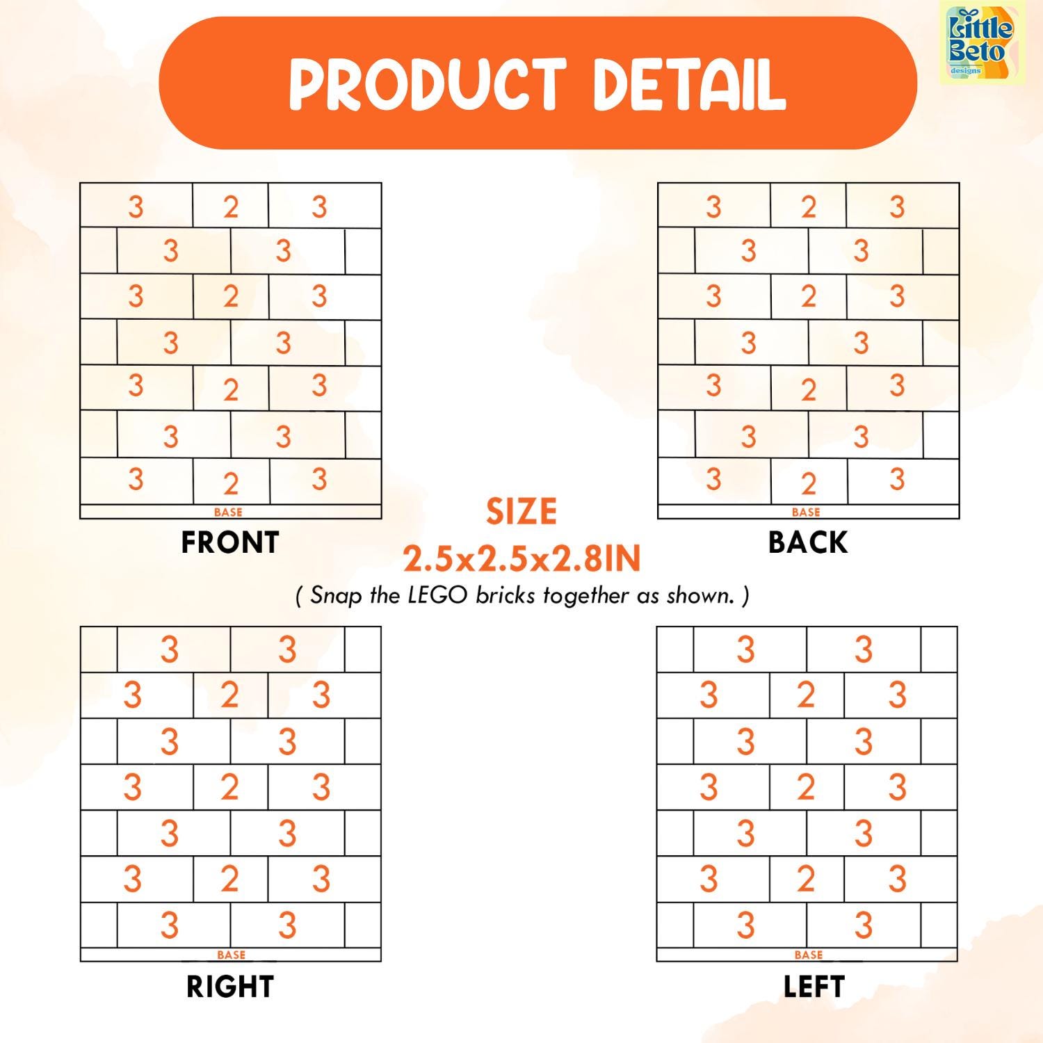 Father Block Custom Fathers Day Building Block for Dad, Daddy & Me Puzzle Block Pen ...