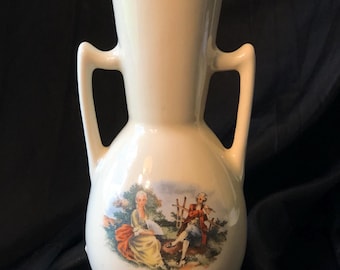 Vase colonial victorien George et Martha Washington - Céramique antique