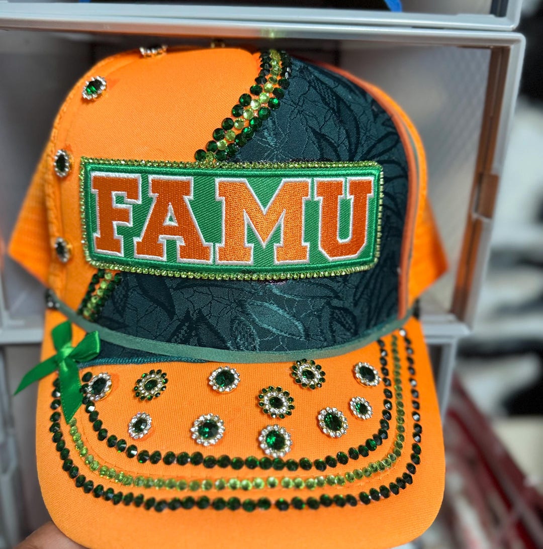 FAMU Rattlers Bling Hat, HBCU Rhinestone Cap, Alumni Gift - Etsy