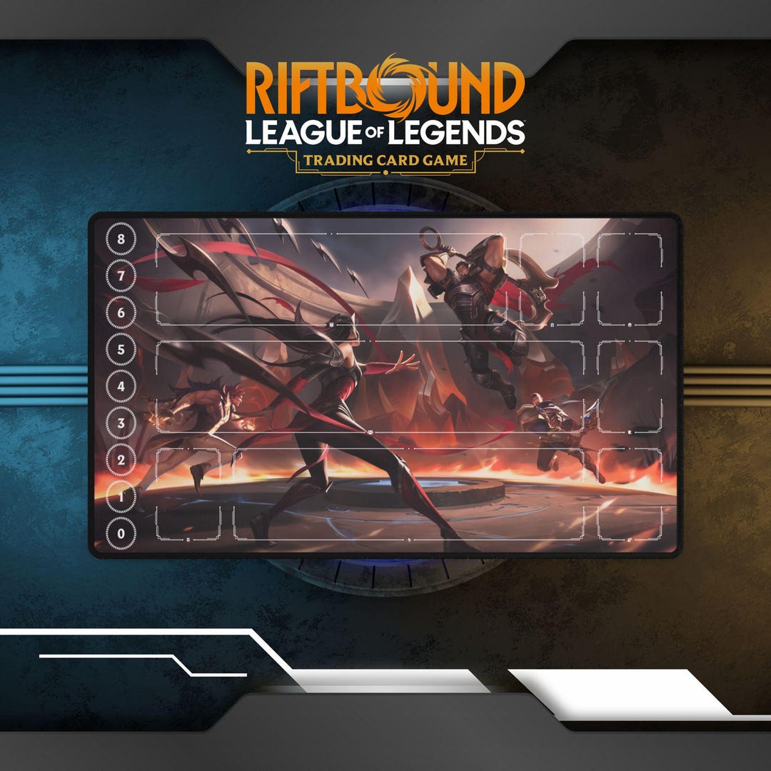 Riftbound Playmat Sett, Darius, Garen, Irelia | TCG Card Game Playmat ...
