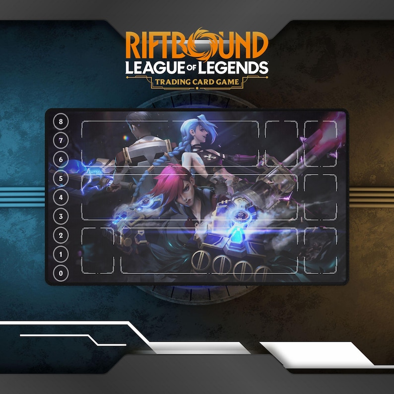 Riftbound Playmat Jinx, Vi, Jayce | TCG Card Game Playmat - Etsy UK