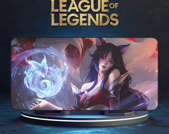 Ahri League of Legends Desk Mat | lol Desk Mat, lol Mouse Pad, lol Playmat | Gamer Desk Mat, Gamer Mouse Pad, Gamer Play Mat, TCG Playmat