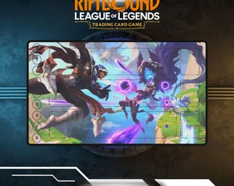 Tapete de juego Riftbound Kindred, Syndra, Talon / Tapete de juego de cartas TCG