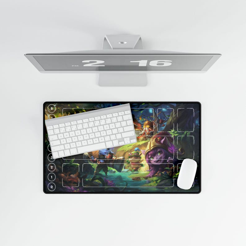Riftbound Playmat Teemo, Lulu, Kennen, Tristana, Corki | TCG Card Game ...