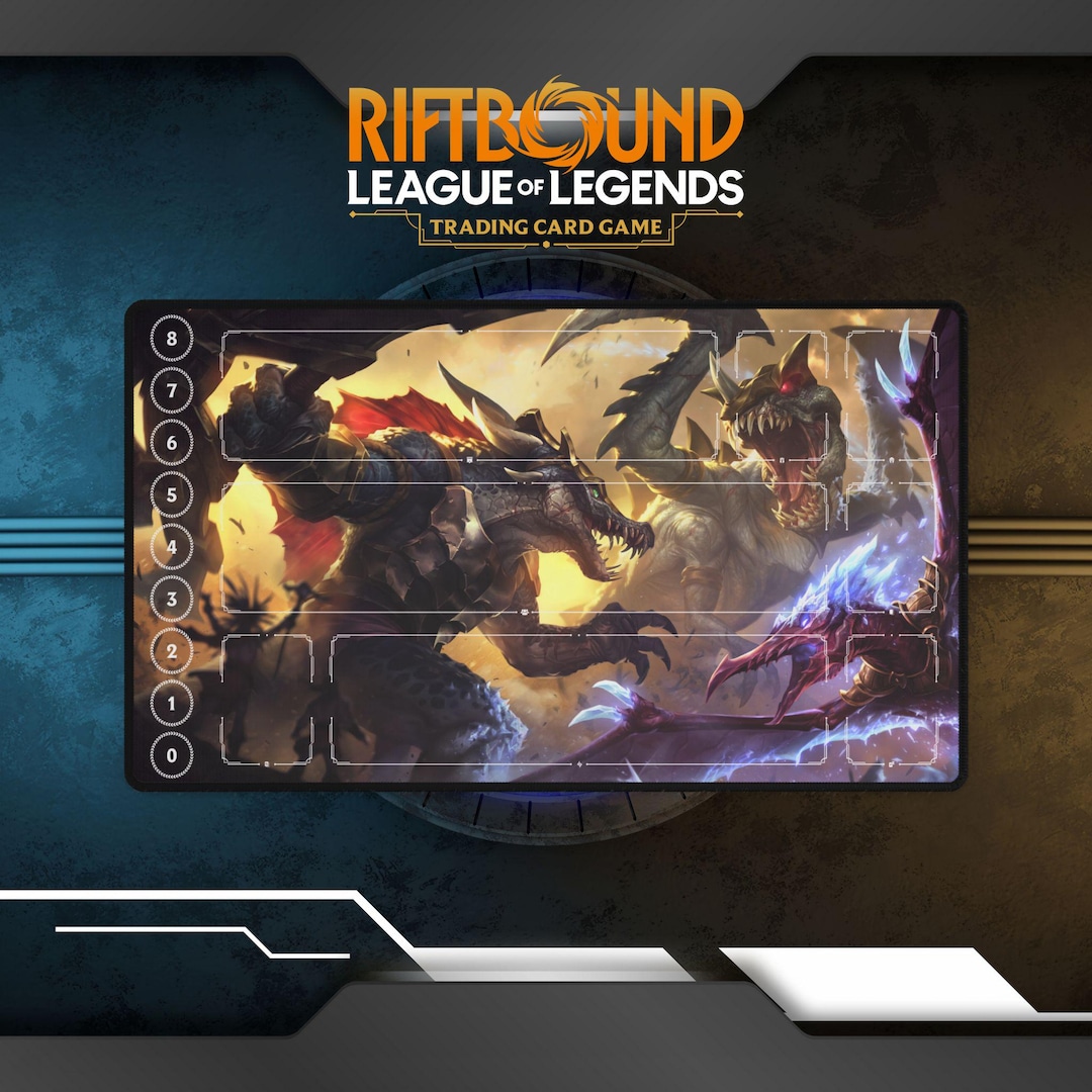 Riftbound Playmat Cho'gath, Renekton, Anivia | TCG Card Game Playmat - Etsy