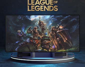 Alfombrilla de escritorio de League of Legends para Ezreal, Leona, Lux, Teemo y Lee Sin, alfombrilla de ratón para LOL, alfombrilla de juego para LOL, alfombrilla de escritorio para gamer y alfombrilla de ratón para gamer.
