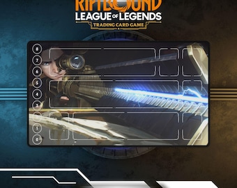 Tapete de juego Riftbound Caitlyn / Tapete de juego de cartas coleccionables, tapete de juego TCG