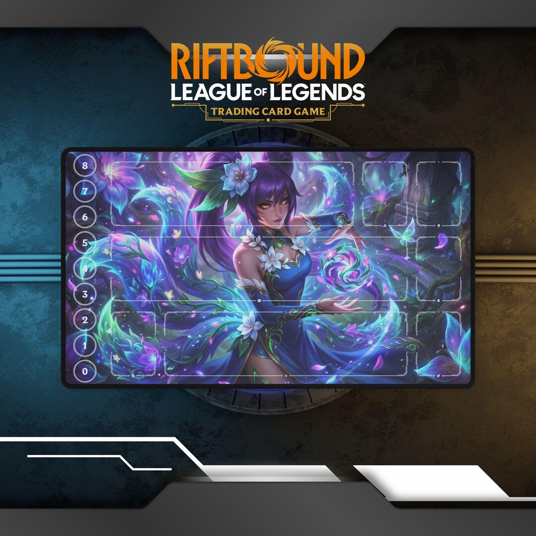 Ahri Riftbound Tft Riftbound Playmat Ahri | TCG Card Game Playmat - Etsy