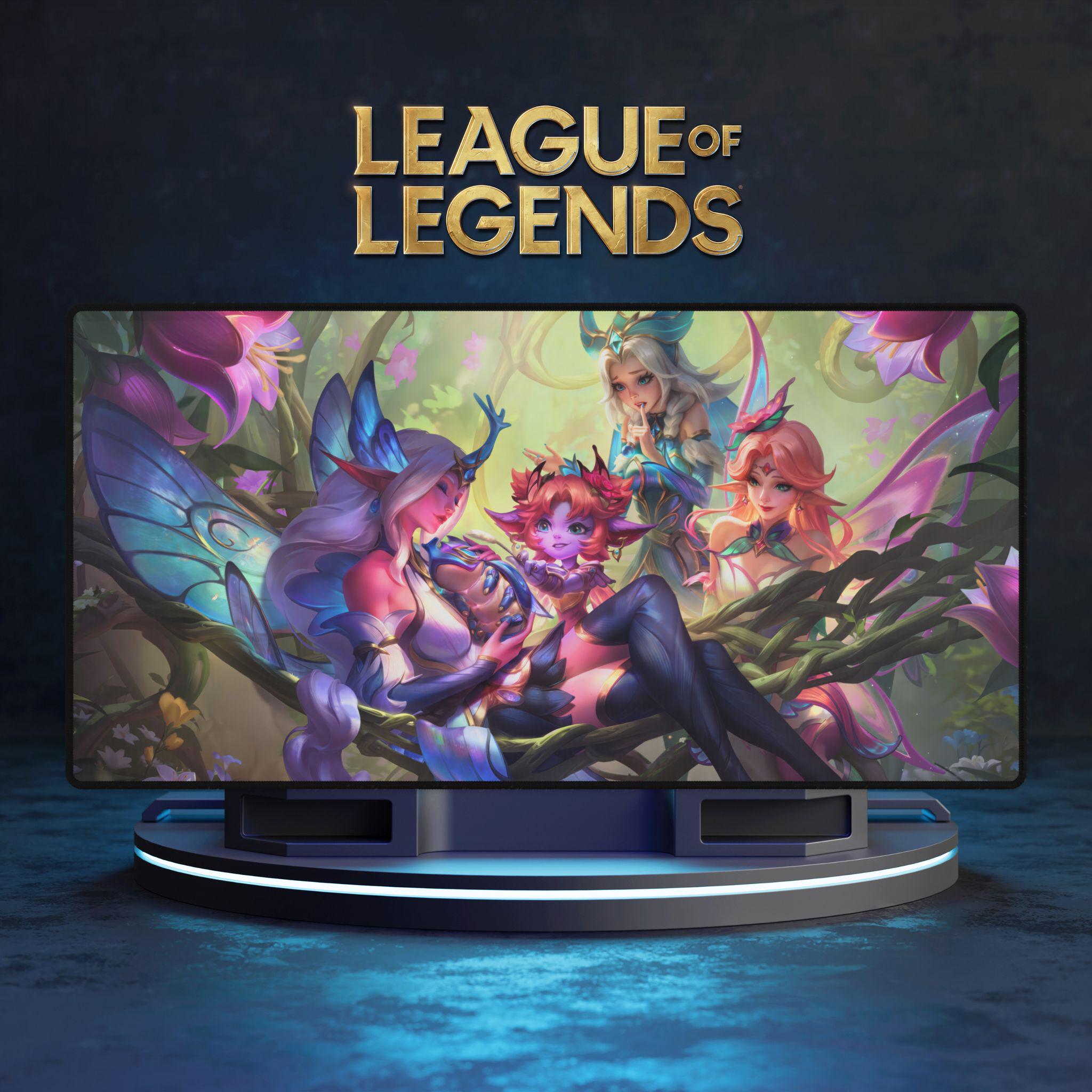 LOL MSI Fan Festa ヤスオ & ジンクス カード3セット Lux, Soraka, Lillia, Tristana League of Legends Desk Mat | Lol
