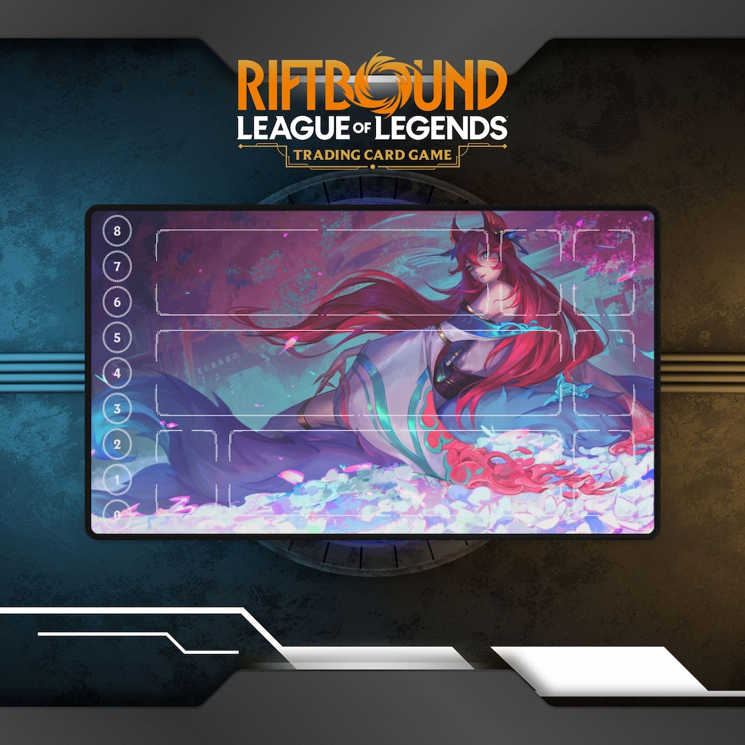 Riftbound Playmat Ahri | TCG Card Game Playmat - Etsy