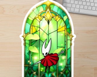 Calcomanía de vinilo impermeable de Hollow Knight Silksong Hornet, calcomanía de vinilo impermeable premium, calcomanía para laptop gamer, calcomanía de Hornet Silksong