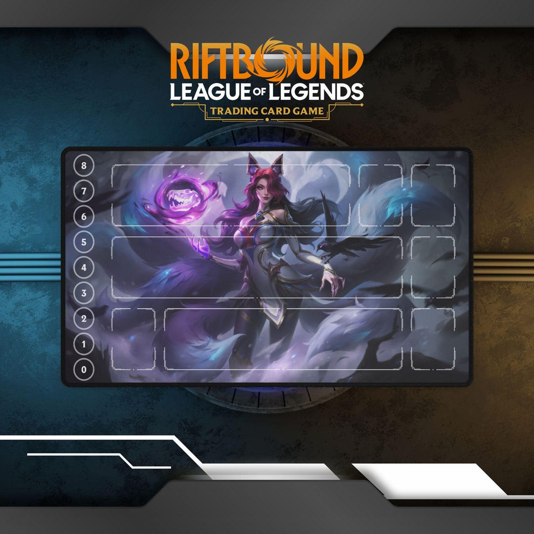 Riftbound Playmat Ahri | TCG Card Game Playmat - Etsy