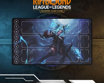 Tapete de juego Riftbound Zeri / Tapete de juego de cartas TCG