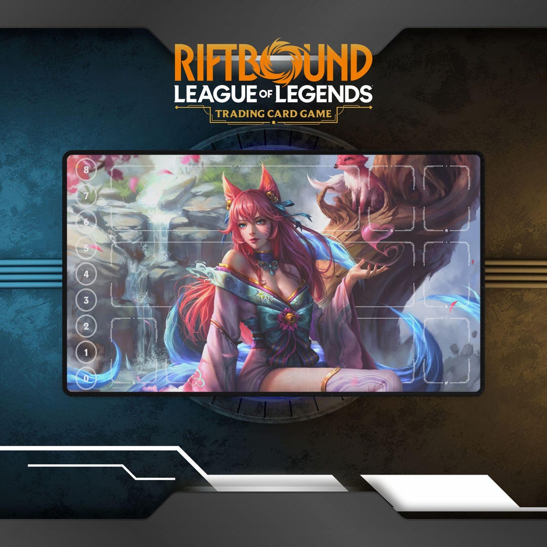 Riftbound Playmat Ahri | TCG Card Game Playmat - Etsy