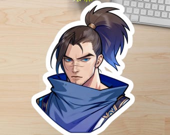 Yasuo League of Legends Waterproof Vinyl Decal, Premium Waterproof Vinyl Sticker, Gamer Laptop Sticker, lol Sticker Decal
