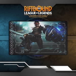 Tapete de juego Riftbound Vi / Tapete de juego de cartas TCG