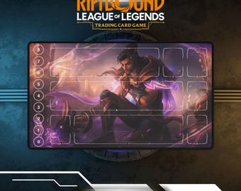 Tapete de juego Riftbound Akshan / Tapete de juego de cartas TCG