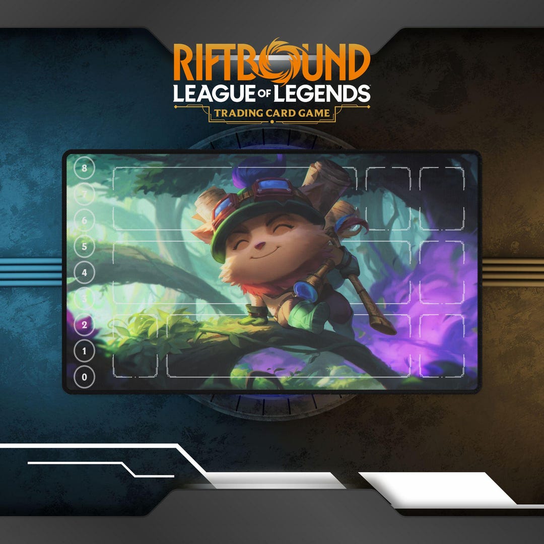 Riftbound Playmat Teemo | TCG Card Game Playmat - Etsy