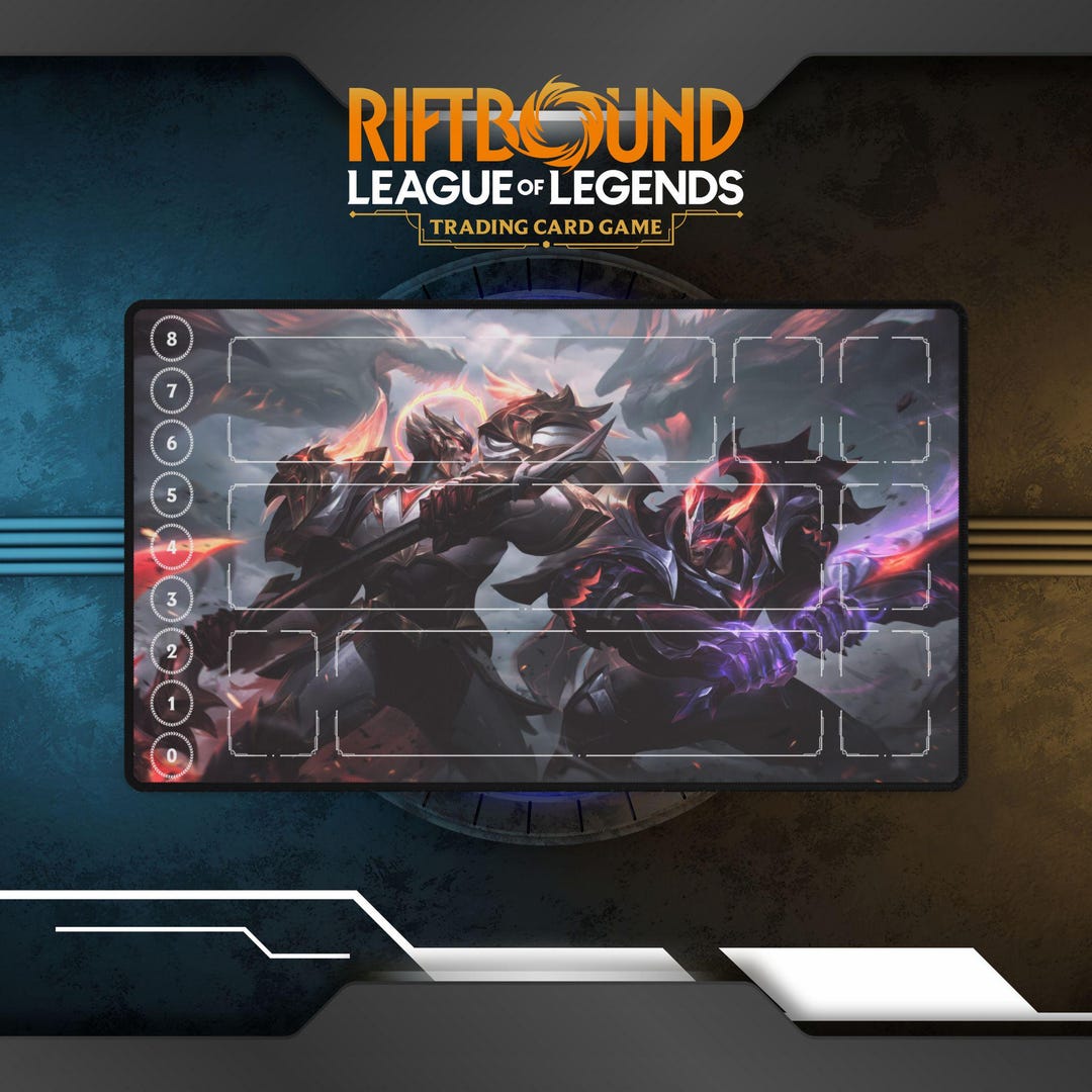 Riftbound Playmat Darius & Garen | TCG Card Game Playmat - Etsy