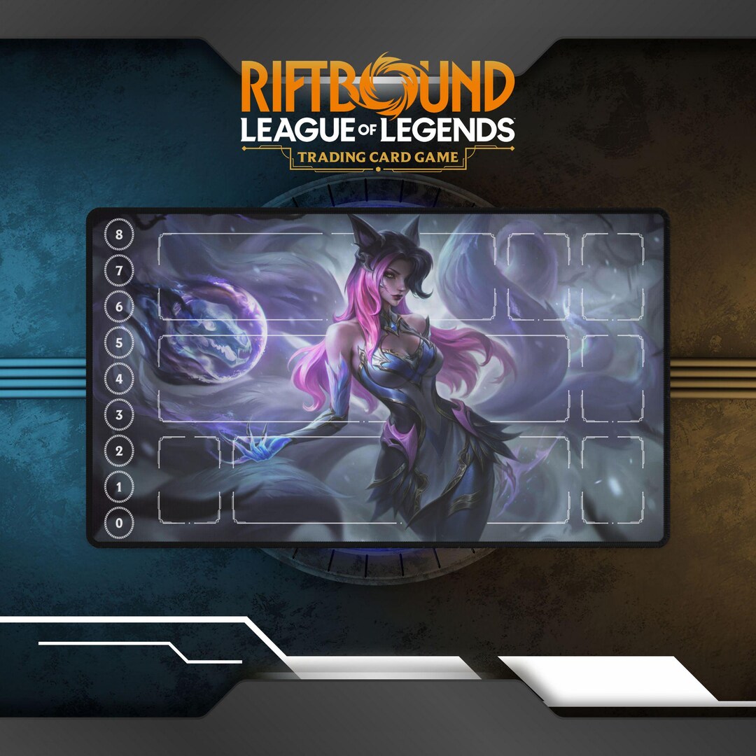 Ahri Riftbound Tft Riftbound Playmat Ahri | TCG Card Game Playmat - Etsy
