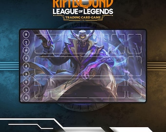 Tapete de juego Riftbound Lucian / Tapete de juego de cartas TCG