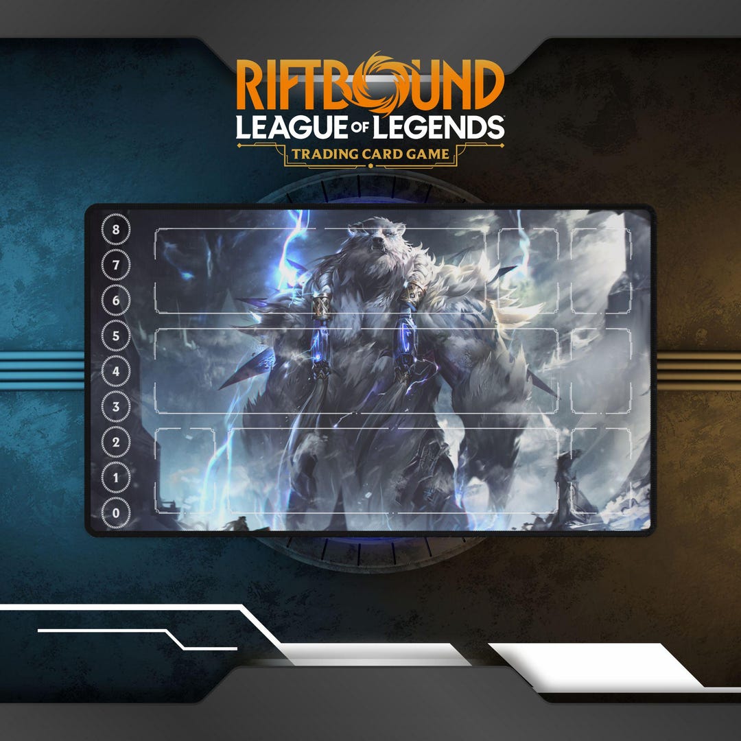 Riftbound Playmat Volibear | TCG Card Game Playmat - Etsy