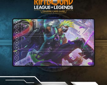 Tapete de juego Riftbound Singed / Tapete de juego de cartas TCG