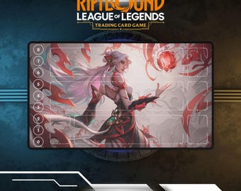 Tapete de juego Riftbound Irelia / Tapete de juego de cartas coleccionables, tapete de juego TCG