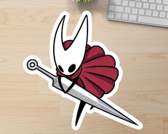 Hollow Knight Silksong Hornet Waterproof Vinyl Decal, Premium Waterproof Vinyl Sticker, Cute Kawaii Gamer Laptop Sticker