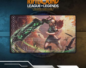 Tapete de juego Riftbound Riven / Tapete de juego de cartas TCG