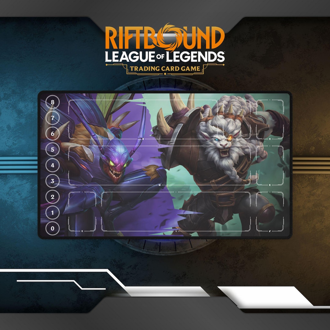 Riftbound Playmat Rengar & Kha'zix | TCG Card Game Playmat - Etsy