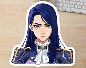 Arcane Caitlyn League of Legends waterdichte vinylsticker, premium waterdichte vinylsticker, gamer laptopsticker, lol sticker sticker